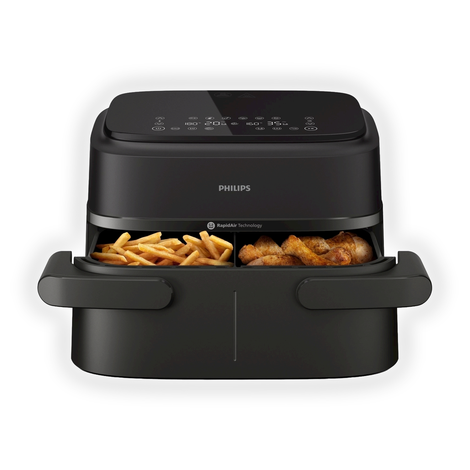 Philips Airfryer Serie 1000 doppio cestello 7.1L Na150/00 Friggitrice AD Aria