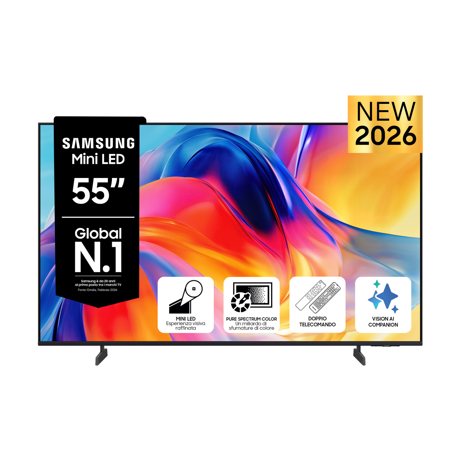 Samsung Mini LED AI TV 55" Ue55M70Hauxzt 4K